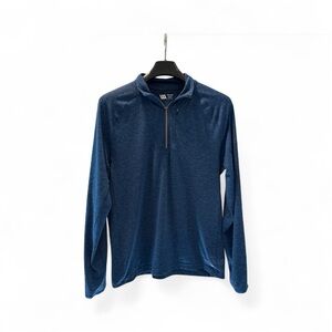 Men's Blue Zip Up Sweater